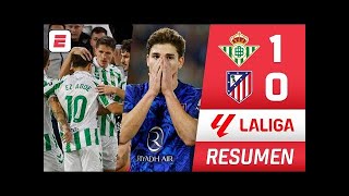 REAL BETIS 1  ATLETICO DE MADRID 0  HIGHLIGHTS RESUMEN LALIGA Jornada 11 202425 [upl. by Nessie]