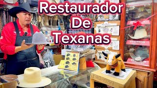 Restauración de Texanas con El Rey Cowboy en Juventino Rosas Guanajuato hats restauracion Vaquero [upl. by Sidwel530]