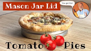 Little Mason Jar Lid Tomato Pies [upl. by Gnof]