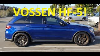 GLC 63 suv  Vossen HF5 weight and specs [upl. by Atnohsal]