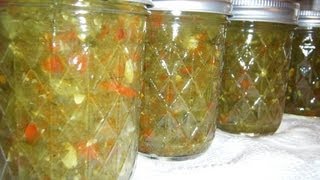 FOOD STORAGE  How to Can Chicago Style Relish [upl. by Richara612]