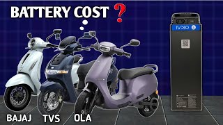 How much battery cost Ola bajaj chetak tvs i qube  gyan scope [upl. by Celestina899]