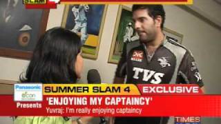 Enjoying captaincy Yuvraj Singh [upl. by Aiciruam]