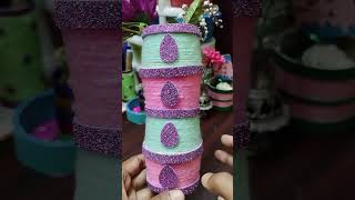 Waste box craft ideas 😍 making woolen thread 🥳youtube diy vairalshorts craft [upl. by Chariot]