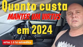 Custo Real do VW Virtus 10 tsi at em 2024 Seguro IPVA e Economia de Combustívelquot [upl. by Heywood723]