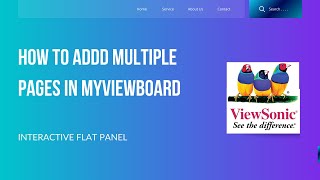 6 how to addd multiple pages in myviewboard II How to check total pages in my viewboard [upl. by Nnel]