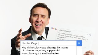 Nicolas Cage Answers the Webs Most Searched Questions  WIRED [upl. by Lasser]