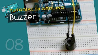 Tutorial Arduino ITA 8 come usare il buzzer per riprodurre suoni gli array ed il costrutto FOR [upl. by Nylesor920]