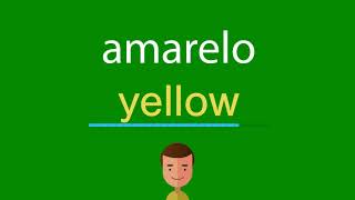 Como dizer amarelo em inglês [upl. by Mont]