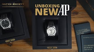 Unboxing My New Audemars Piguet Royal Oak AP 15450 [upl. by Nealon]