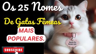 Os 25 Nomes De Gatas Fêmeas Mais Populares [upl. by Ketti]