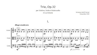 Ermanno WolfFerrari – String Trio in A minor [upl. by Trebornhoj]