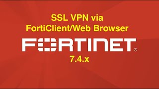 Fortigate SSL VPN Configuration with FortiClient and Web Browser FortiClient configuration743 [upl. by Llenehc]