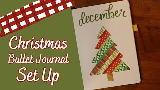 Christmas Bullet Journal Set Up  December 2023 [upl. by Pontone437]