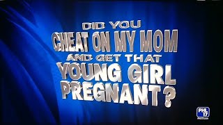 Maury S19E114 Did You Cheat On My Mom and Get That Young Girl Pregnant 2017  Credits [upl. by Chader]