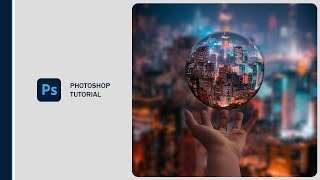 Making a glass ball  Photoshop Tutorial [upl. by Akirdnahs]