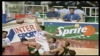 Saša Danilović dunks on Arvydas Sabonis Eurobasket 1995 Final [upl. by Eceinaj]