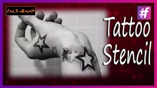 How to Make Tattoo Stencils  Tattoo Basics  Star Tattoo design [upl. by Landry]