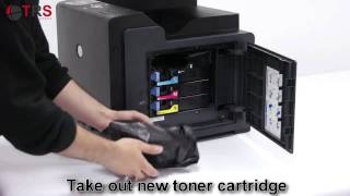 TRS Europe  Toner Cartridge Replacement  user guide  7251 7251A 7251B 7251C [upl. by Otrevire]