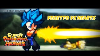 SDBH Vegetto vs Hearts  Sprite Animation  ENG [upl. by Anitselec]