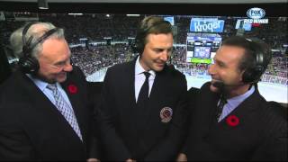 Sergei Fedorov in the booth [upl. by Aifos]