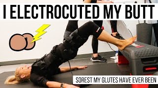 BEST GLUTE WORKOUT Ive EVER done  What to expect EMS Training  Keltie OConnor [upl. by Osmen745]