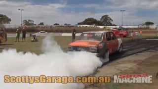 DATSALL Folks  V8 Datsun Burnout at UBC7 [upl. by Barbee]