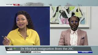 Hlophes resignation from the JSC is surprising as the legal process is ongoing Reitumetse Phiri [upl. by Etireuqram]