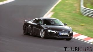 Audi R8 GT testing on the Nürburgring Nordschleife [upl. by Ulrica634]