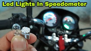 How To Install LED Bulbs In Speedometer  Hero Splendor [upl. by Einej]