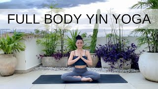 20 Minute Full Body Yin Yoga  No Props  Relaxing Everyday Yoga Routine [upl. by Kuehnel]