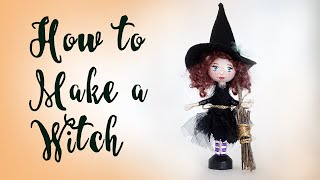 DIY Kitchen Witch Doll  How to Make a Clothespin Doll [upl. by Yong]