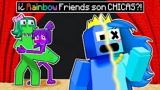 ¡Convirtiendo a los RAINBOW FRIENDS en CHICAS en Minecraft [upl. by Sirrot]