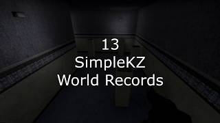 13 SimpleKZ World Records by Gwooky [upl. by Beitz]