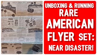 UNBOXING amp RUNNING RARE AMERICAN FLYER SET NEAR DIASTER [upl. by Ocsirf]