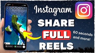 How to Add Full Reel To Instagram Story 2024 [upl. by Leasi]