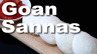 GOAN SANNAS WITH HOMEMADE TODDY  GOAN FOOD  VEGAN RECIPE [upl. by Ernestine]