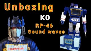 sound waves rp 46 ko fans toys Acoustic wave masterpiece soundwave transformers edit [upl. by Aitnauq634]