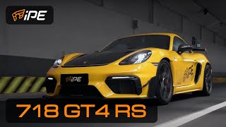 Porsche 718 Cayman GT4 RS with iPE Full Exhaust System [upl. by Vergos]