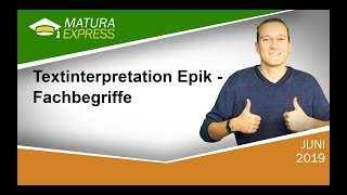 Textinterpretation Epik 1  Zentralmatura Deutsch September 2019 21 [upl. by Aretak318]