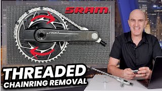 SRAM Threaded Chainring Removal Tool  How It Works [upl. by Aneeroc609]