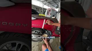 pengkilapmotor pengkilapbodymotor pengkilapmobil garasiagan waxcoating tutorial bengkelcat [upl. by Neeroc311]