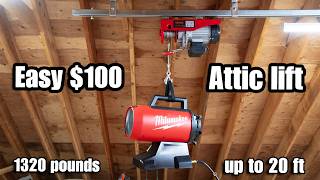 How to Double your Storage Space with this Cheap Garage Lift [upl. by Airamana19]