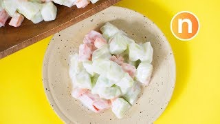 Cucumber Raita Salad  Banana Leaf Rice Nyonya Cooking [upl. by Adnah988]