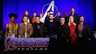 Avengers Endgame Press Conference hosted by Jon Favreau [upl. by Shurlocke525]