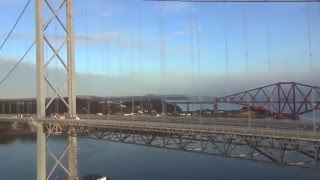 Forth Road Bridge drone footage 12 December 2015 [upl. by Evanthe]