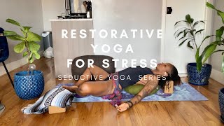 Seductive Yoga Pose Restorative Yoga for Stress [upl. by Derril]