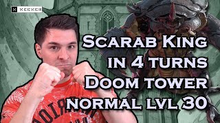 Scarab King in 4 turns raid doom tower guide [upl. by Stovall]