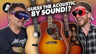 Can you Guess an Acoustic Guitar by the Sound  Blindfold Challenge [upl. by Chelsea]