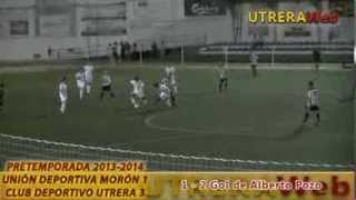 UTRERA  FÚTBOL VIDEO RESUMEN Y ENTREVISTAS DEL PARTIDO MORON 1  UTRERA 3 [upl. by Katherina]